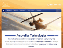 Tablet Screenshot of aerovalleytechnologies.com